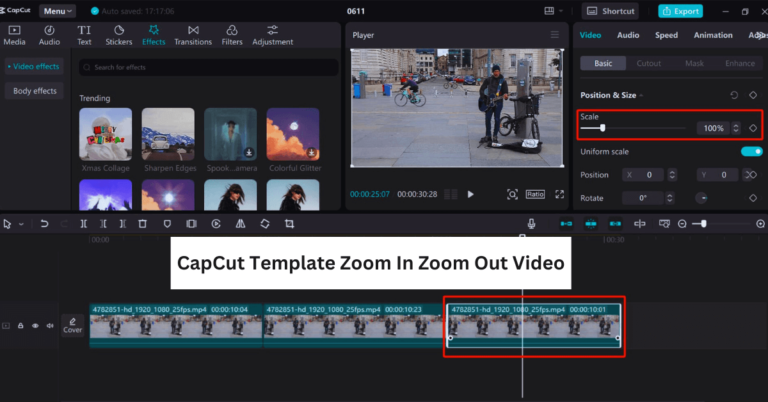 CapCut Template Zoom In Zoom Out Video