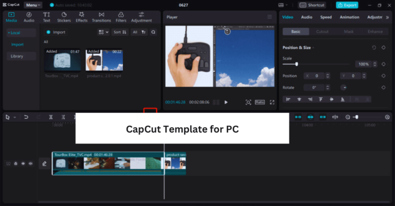 CapCut template for PC